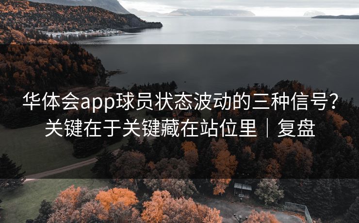 华体会app球员状态波动的三种信号？关键在于关键藏在站位里｜复盘