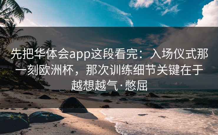 先把华体会app这段看完：入场仪式那一刻欧洲杯，那次训练细节关键在于越想越气·憋屈